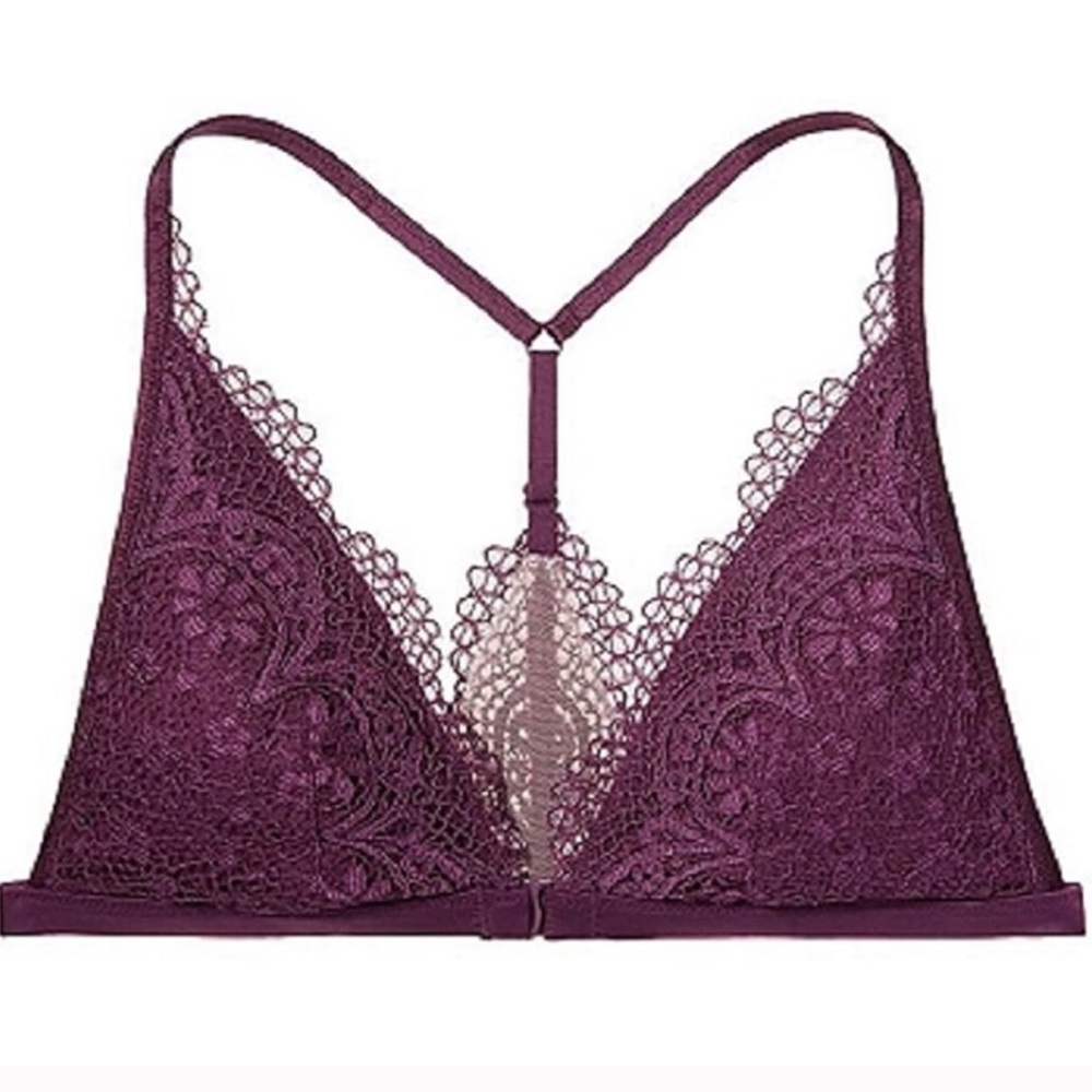 Victoria’s Secret Front Close Bralette Purple - Picture 10 of 16